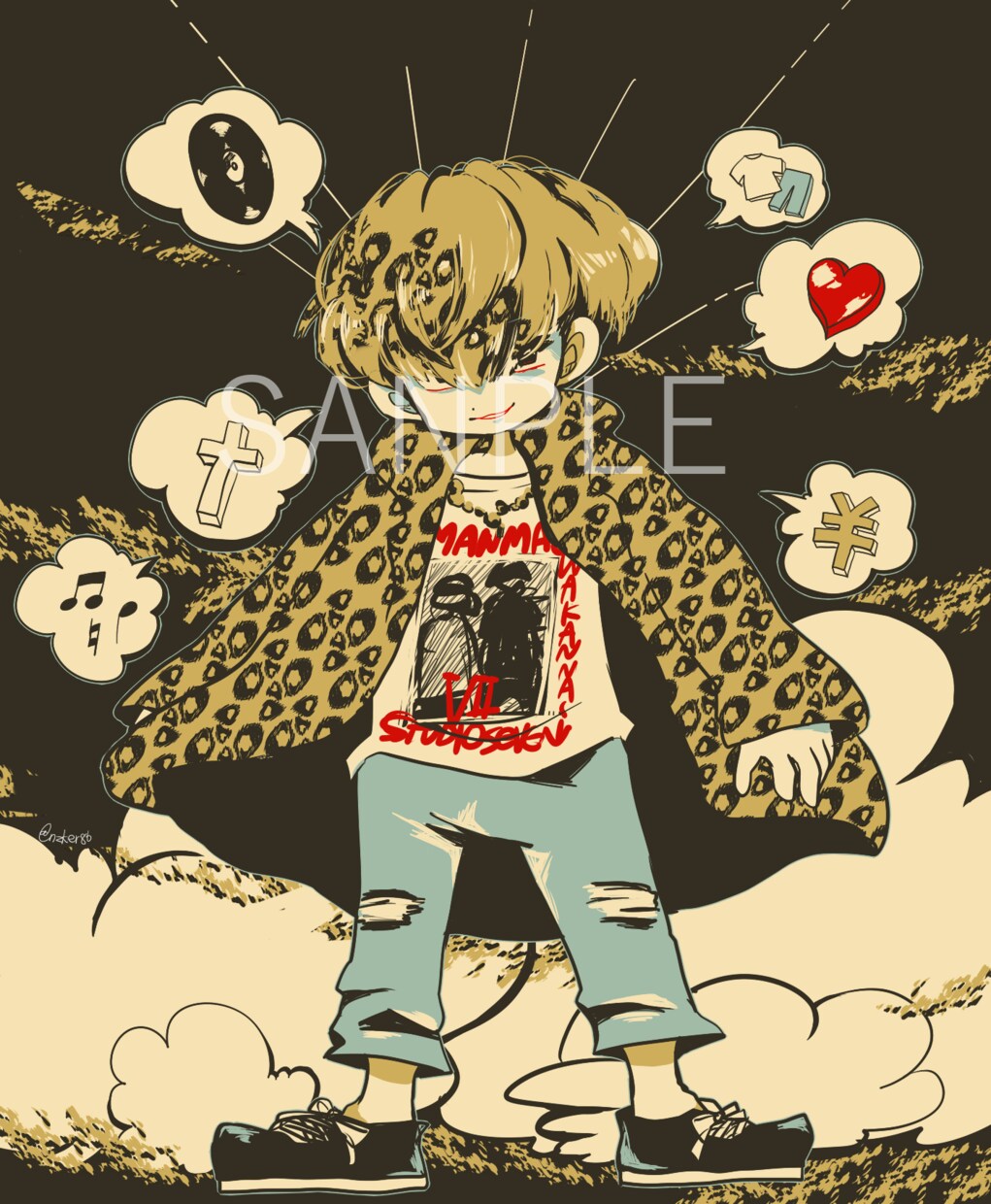 フライヤーなどに！可愛いイラスト描きます 限られた配色で目を惹くカワイイイラスト描きます イメージ3