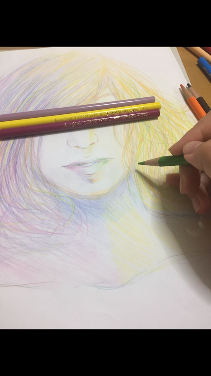 想い浮かぶ3色をメインに人を描きます プレゼントやインテリア、アイコンなどにもご使用頂けます！ イメージ3