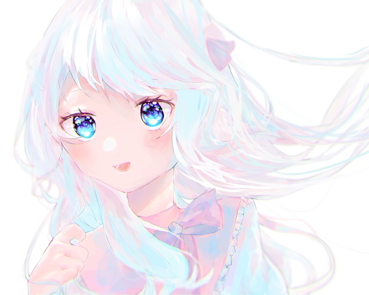 サムネイルやアイコン可愛く描きます きらきらで儚い作品に仕上げます イメージ1