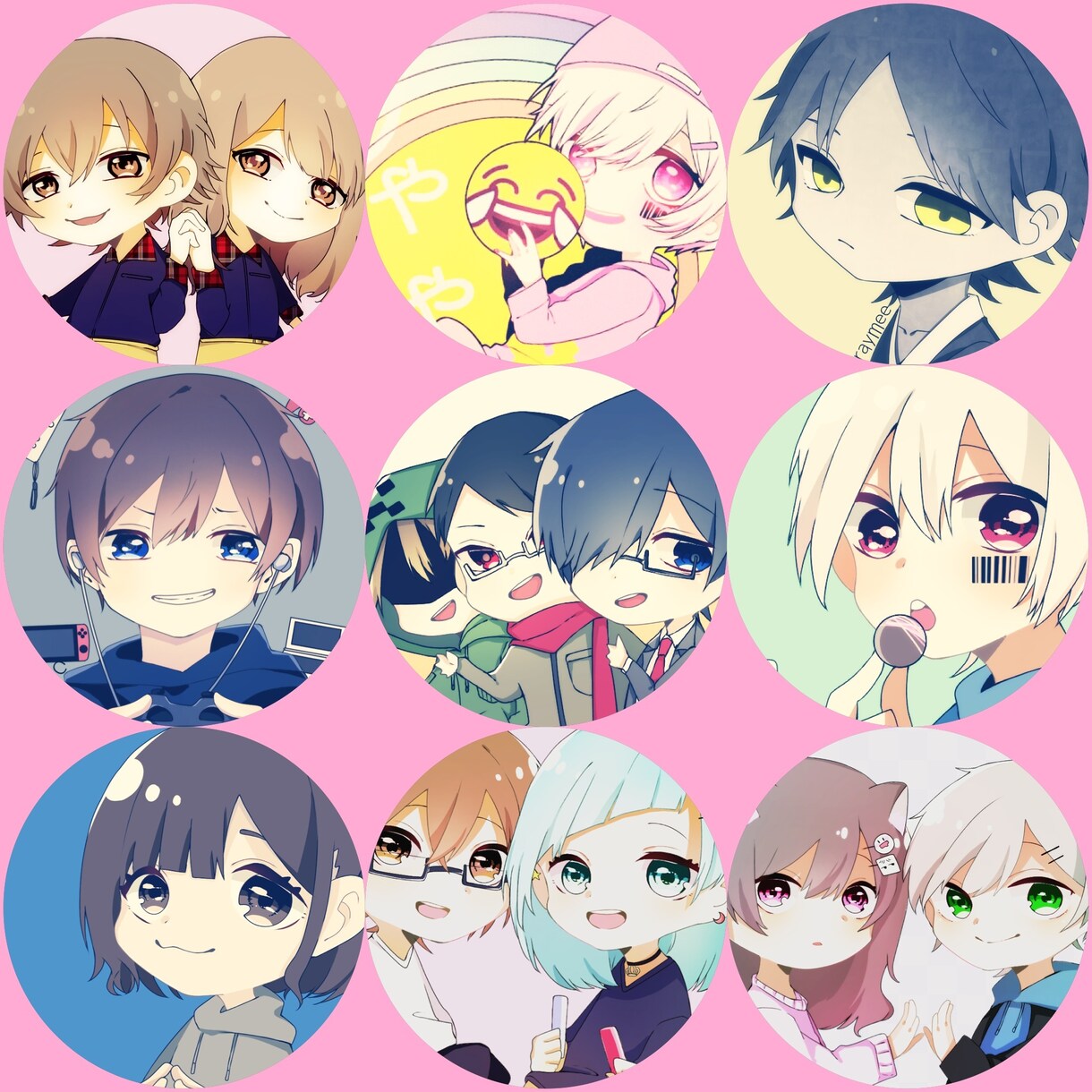 アイコン用デフォルメイラスト描きます 自分だけのアイコンが欲しい方、推しとのアイコンが欲しい方 イメージ2