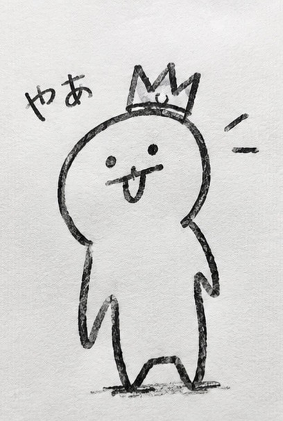 面白いオリジナル落書きを描きます ゆるくてシュールなキャラを手描きします イメージ1