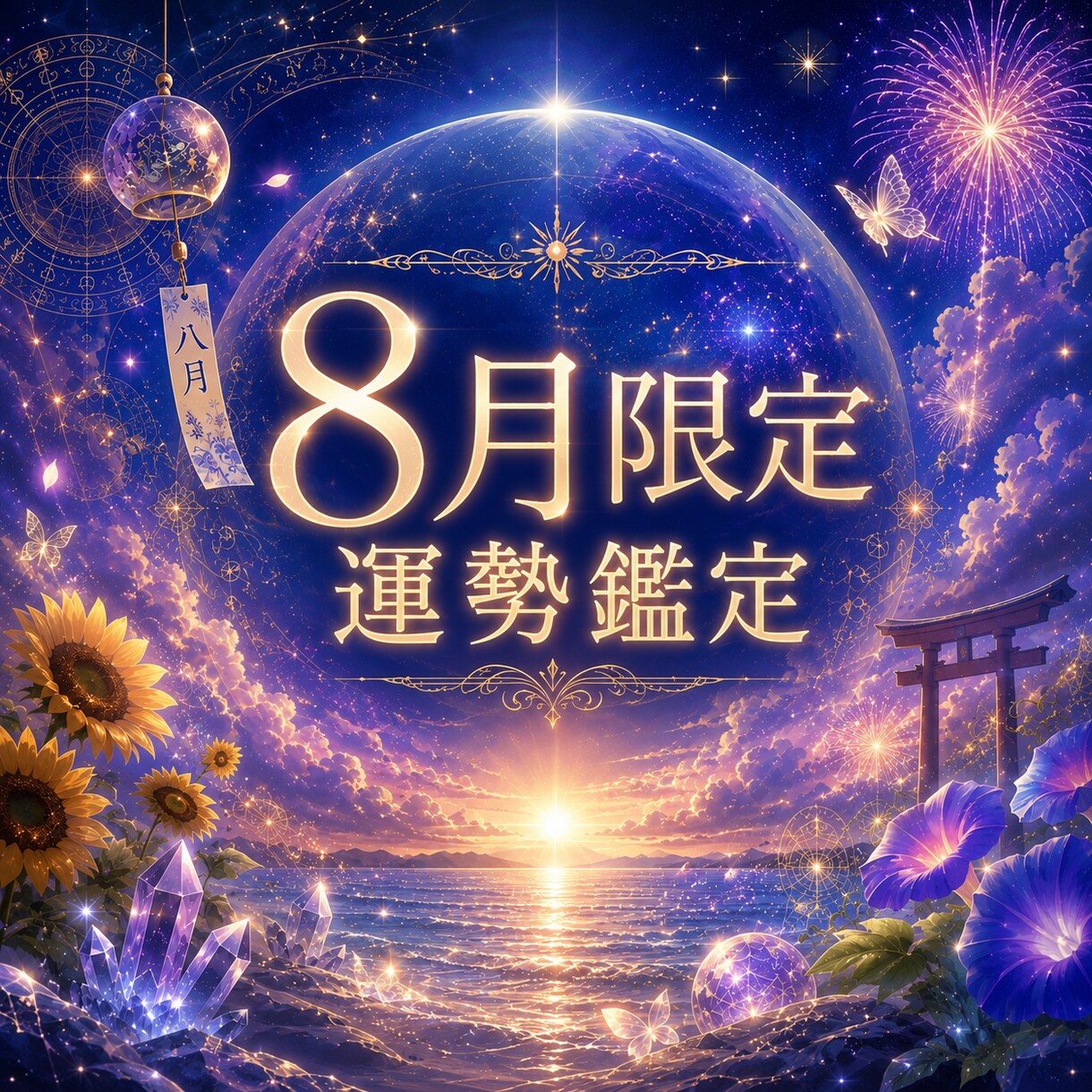 8月限定！あなたの運気の流れを鑑定します 宇宙エネルギーが高まっている今！力強い信託をお送りします イメージ1
