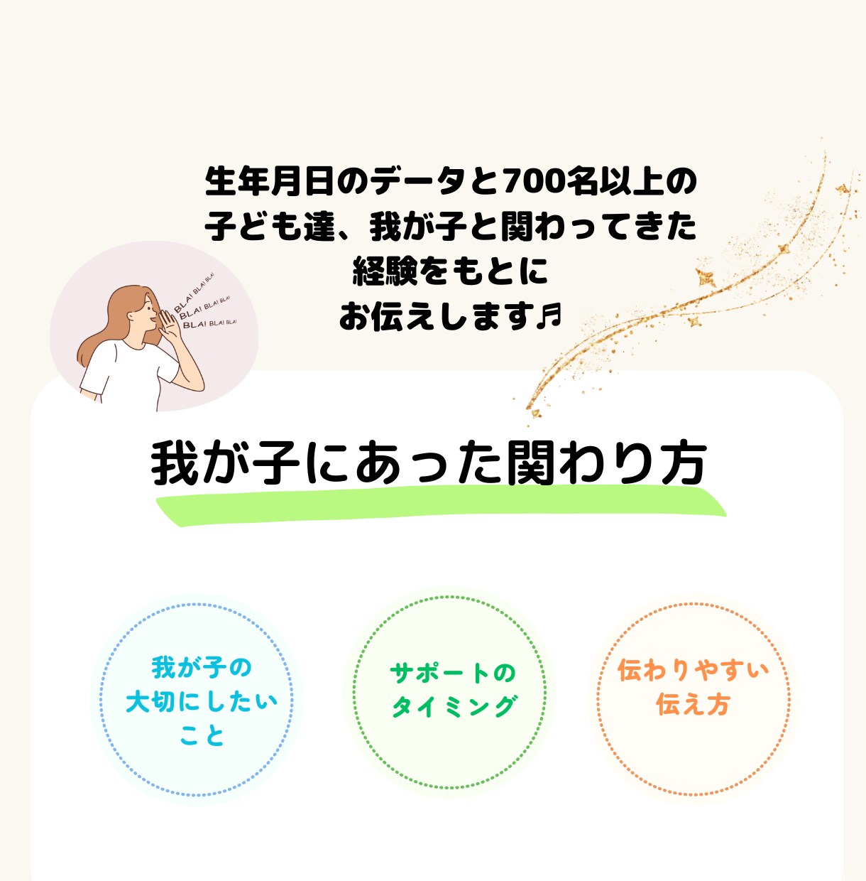 我が子にあった関わり方のアドバイスいたします 元小学校教諭☆統計学を生かして子育てを楽しむ3児の母☆ イメージ2