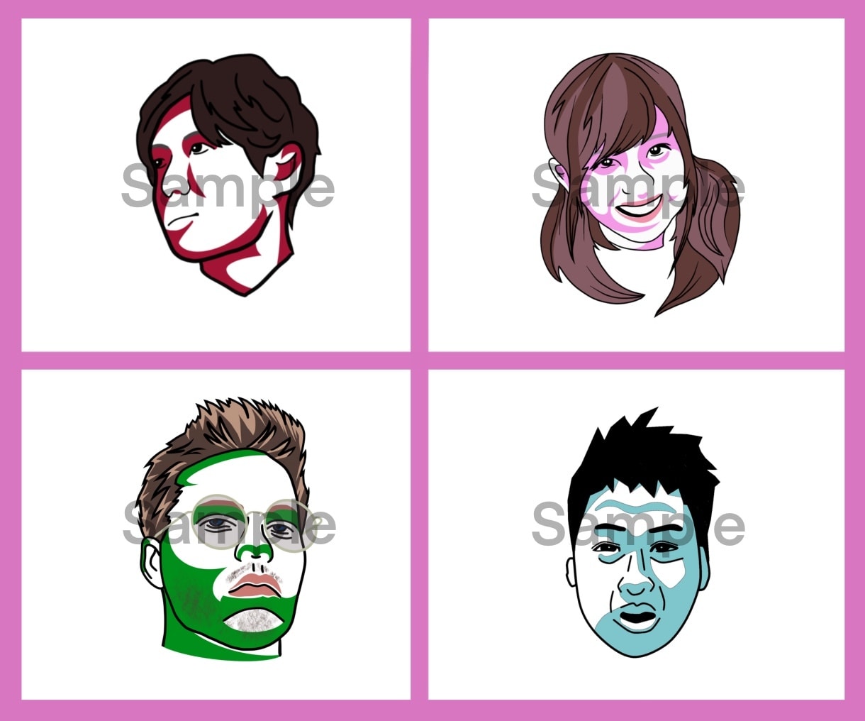 シンプルでクールな丁度いい似顔絵描きます SNS、ブログ、LINEのアイコンなどで好印象に！ イメージ8