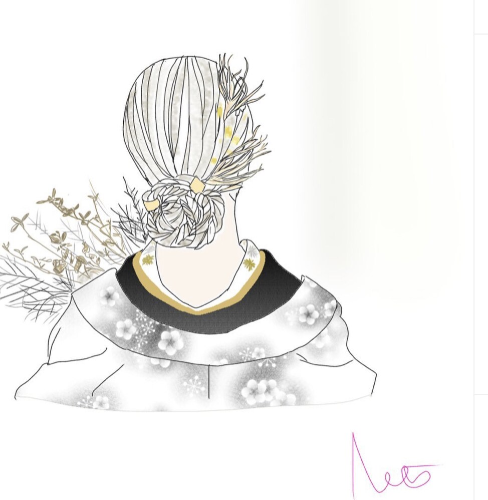 ヘアアレンジのイラスト書きます ヘアアレンジをイラストでも残しませんか？ イメージ4