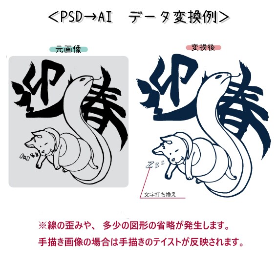 サクッと！Aiデータ作成・編集します Illustrator未所持、だけどAIデータが必要な方へ イメージ2