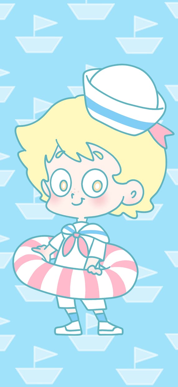 かわいいちびキャラの待ち受けイラストお描きします かわいいチビーズがたくさん待っています！ イメージ5