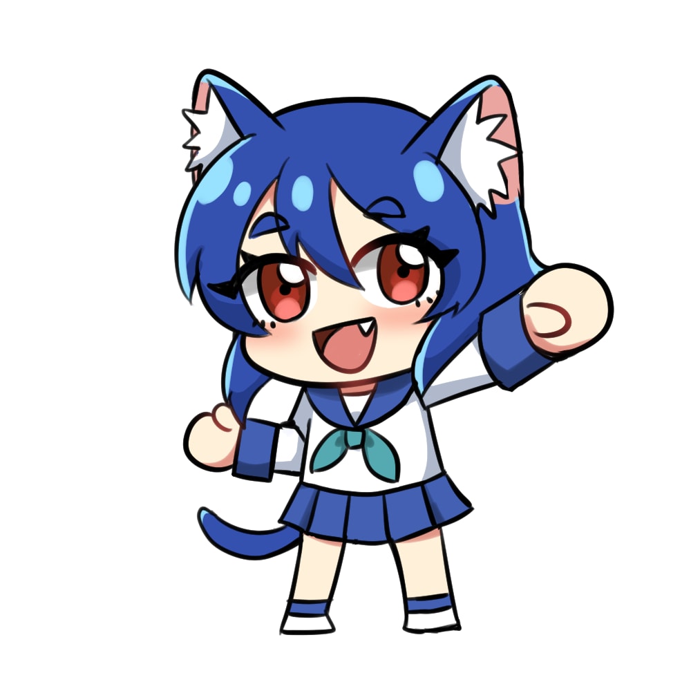 ビビットでキュートなSDイラスト描きます ビビットなアニメ塗りのSDキャライラスト描きます イメージ2