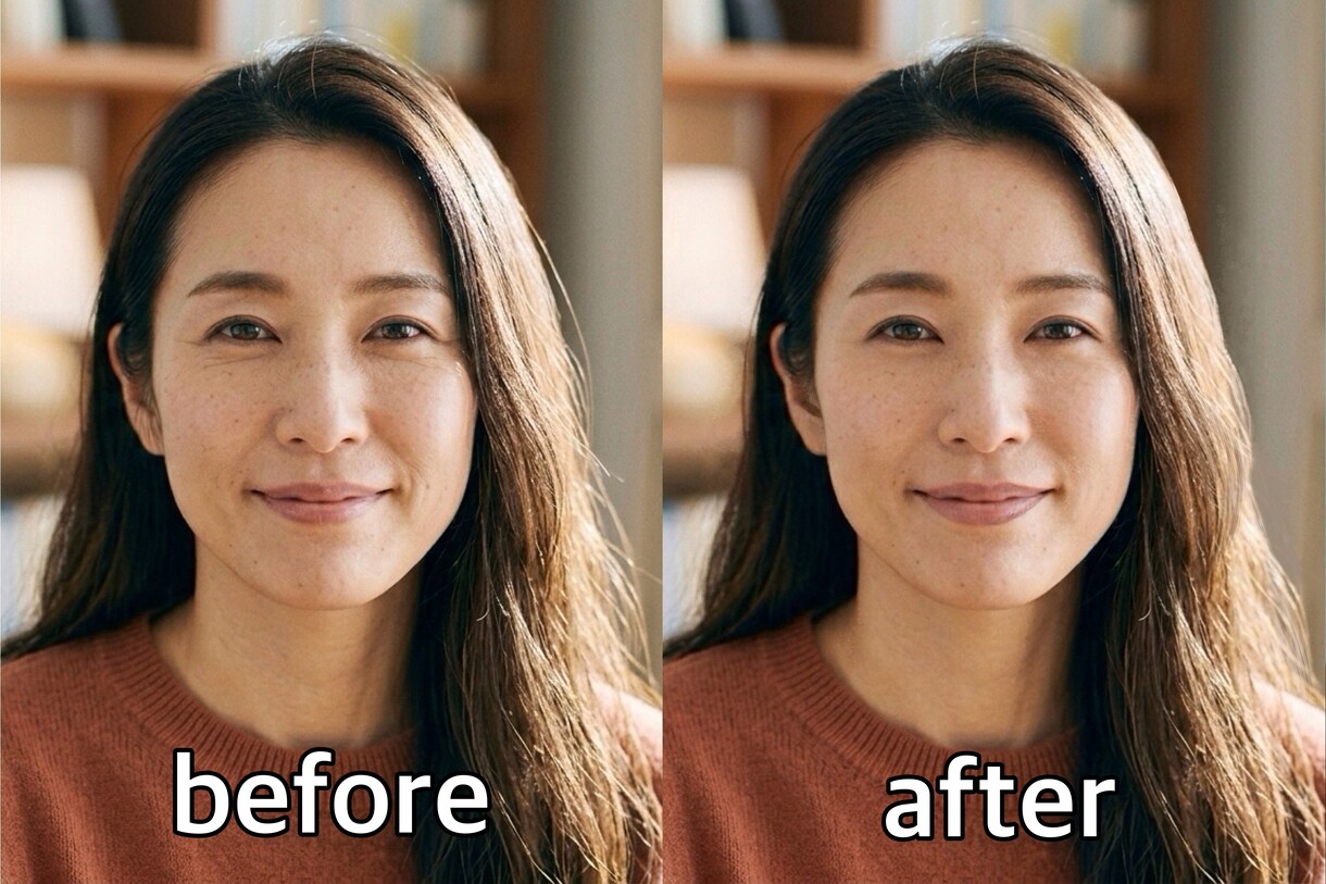 あなたの｢美しさ｣を引き出す写真レタッチをします 美化しすぎないナチュラルな写真レタッチ イメージ2
