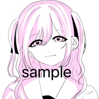 2色でシンプルな可愛いイラストを描きます サンプルのような2色でスッキリとした可愛いイラストを描きます イメージ2