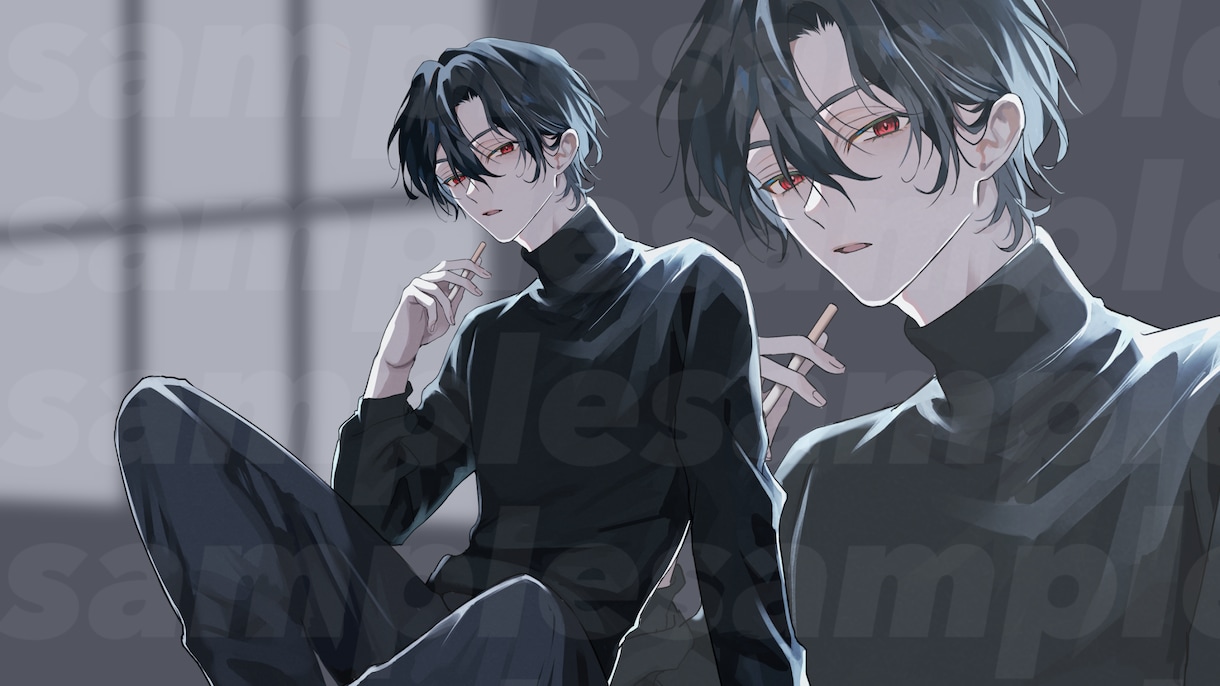 アイコン/配信/ちびキャラ等イラスト何でも描きます SNS・ブログアイコン・ヘッダー等お気軽にご相談ください♪ イメージ2