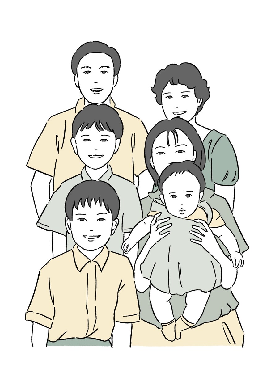 母の日・父の日に贈る似顔絵イラストお描きします お子さまや、お孫さま、ご家族の似顔絵をプレゼントに！ イメージ10