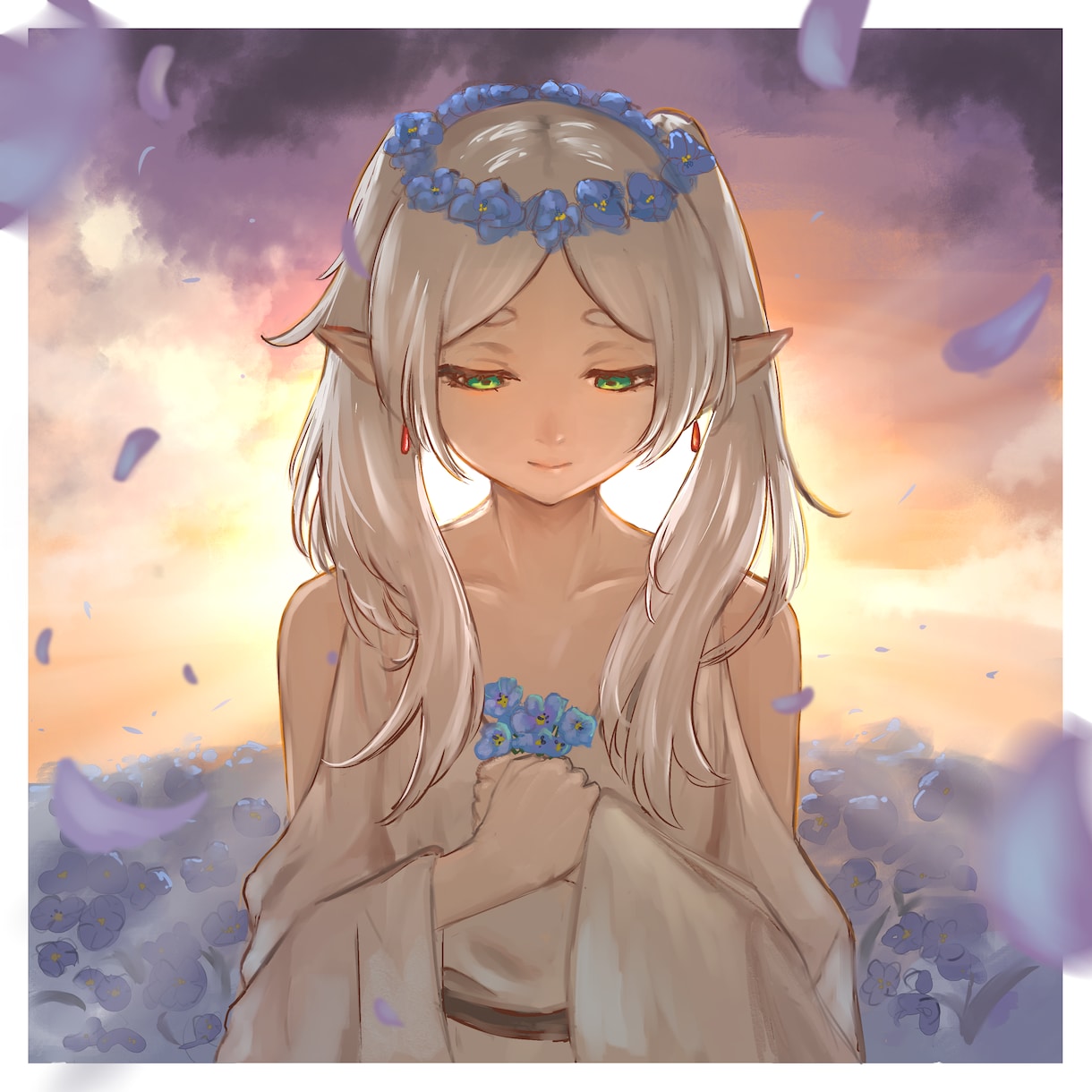 とにかく顔が良いイラスト制作します SNSアイコン、web小説の表紙、音楽や動画用の絵などなど！ イメージ1