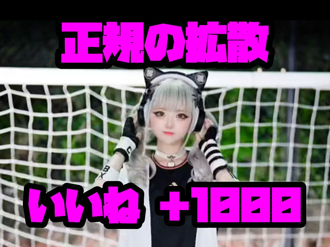 Tiktok拡散宣伝によりいいね約＋1000します 提携の海外インフルエンサーの宣伝にていいね増やします。 イメージ1