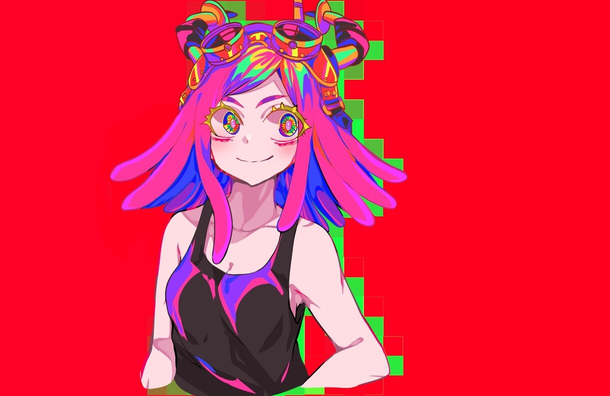 原色のみでド派手でサムネ映えるイラスト描きます ！VTuberの立ち絵や動画サムネイルも描きます！ イメージ3