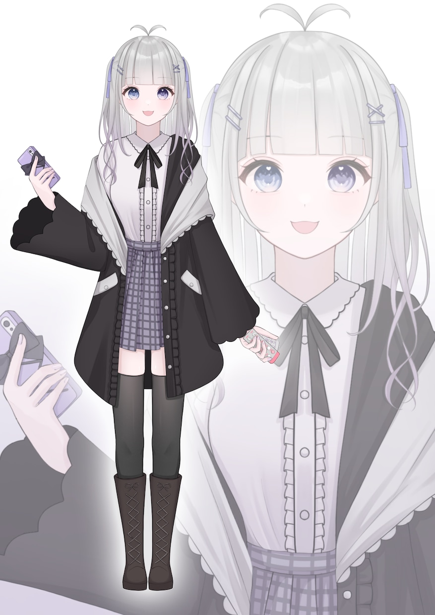 かわいいキャラクターの立ち絵描きます 優しい、キラキラした雰囲気の立ち絵をお求めの方はぜひ！ イメージ3