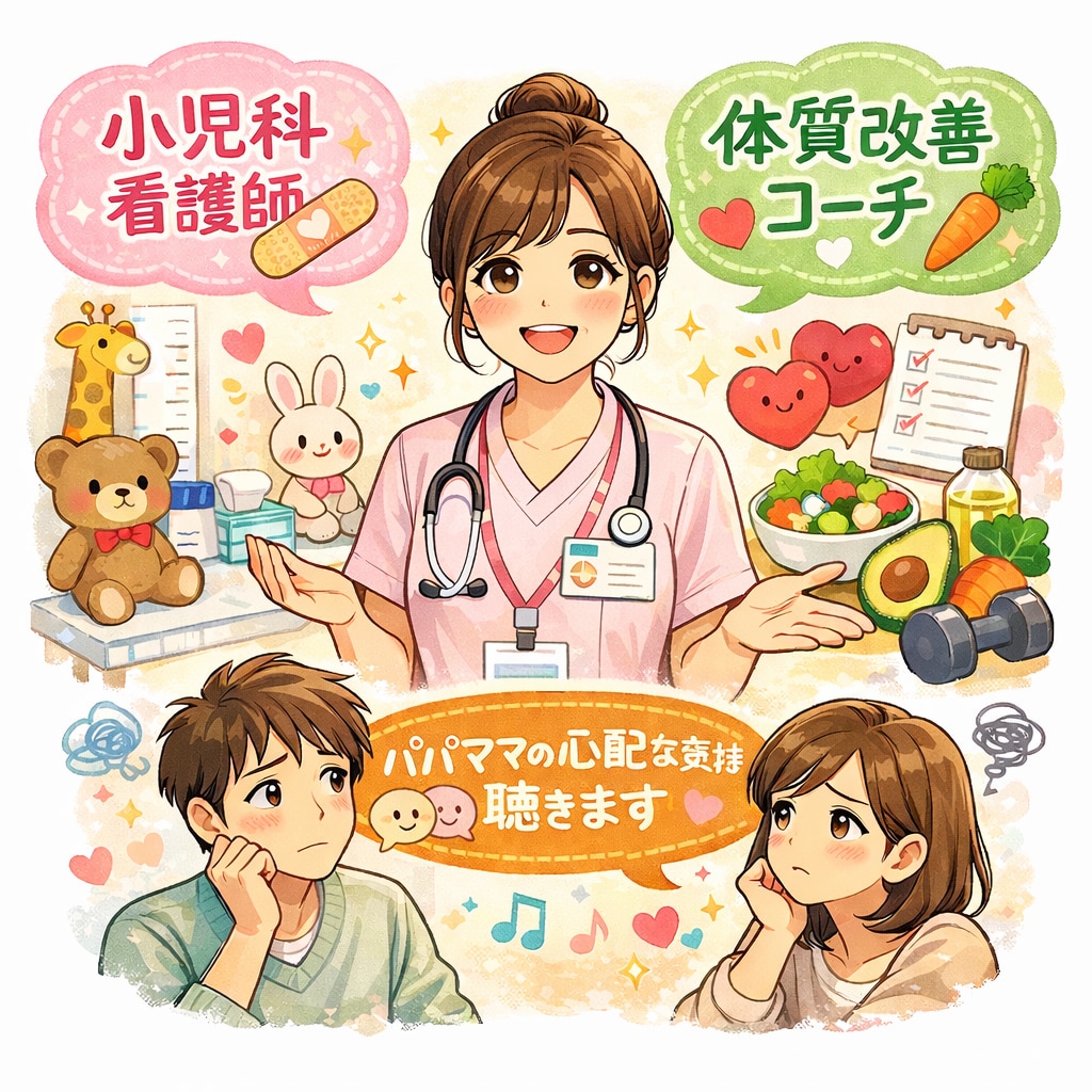 現役小児科看護師ママかなやんが健康をサポートします 子供の健康を守りたいパパママのお力になれますように！！ イメージ1