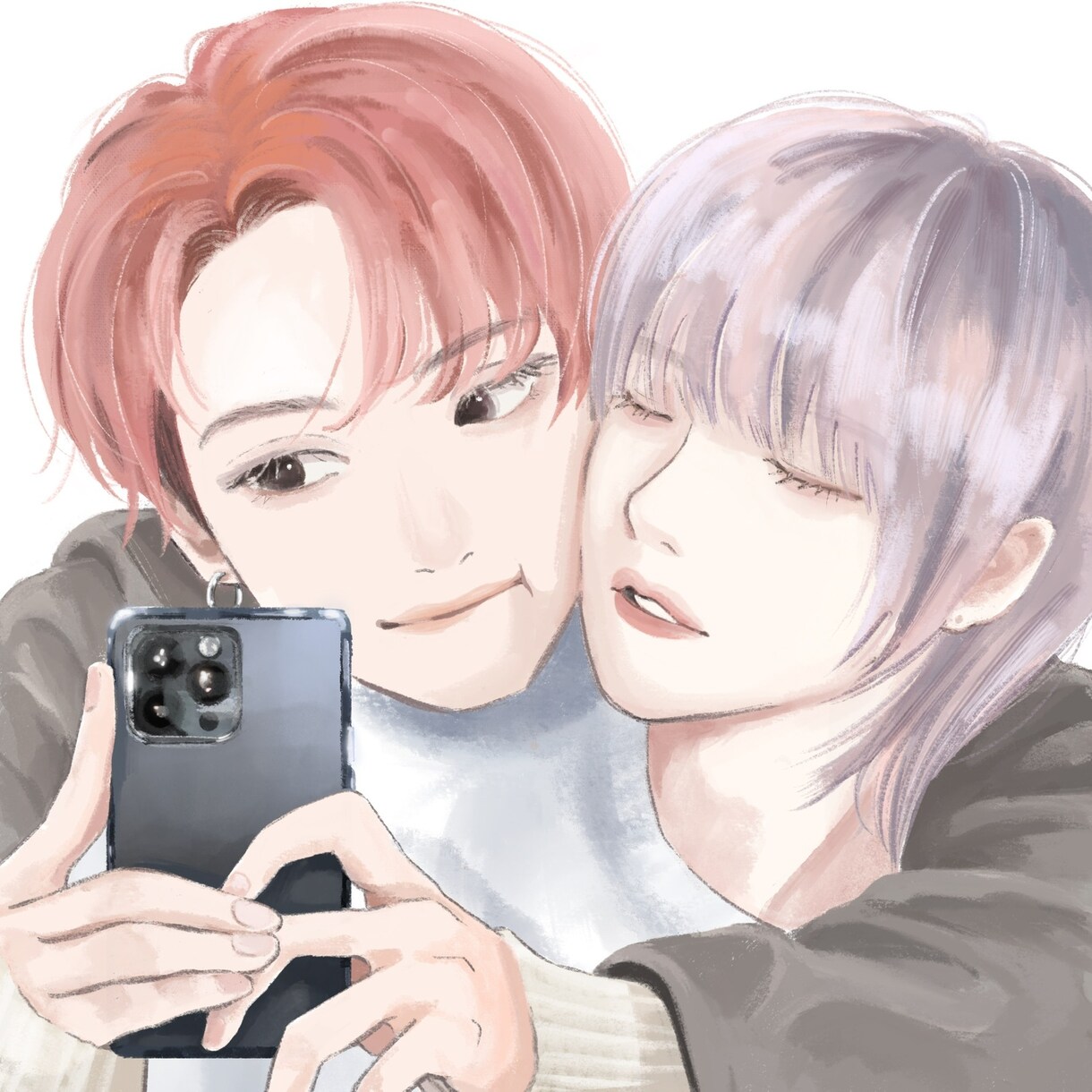 お洒落なイラストお描きします アイコンやプレゼント用にもおすすめです◎ イメージ3