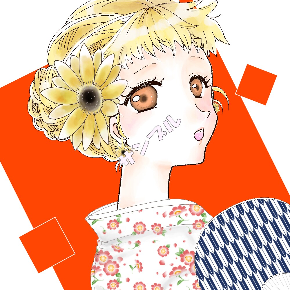 商用可◎女の子アイコン描きます SNSで使えるアイコンサイズの絵描きます イメージ2