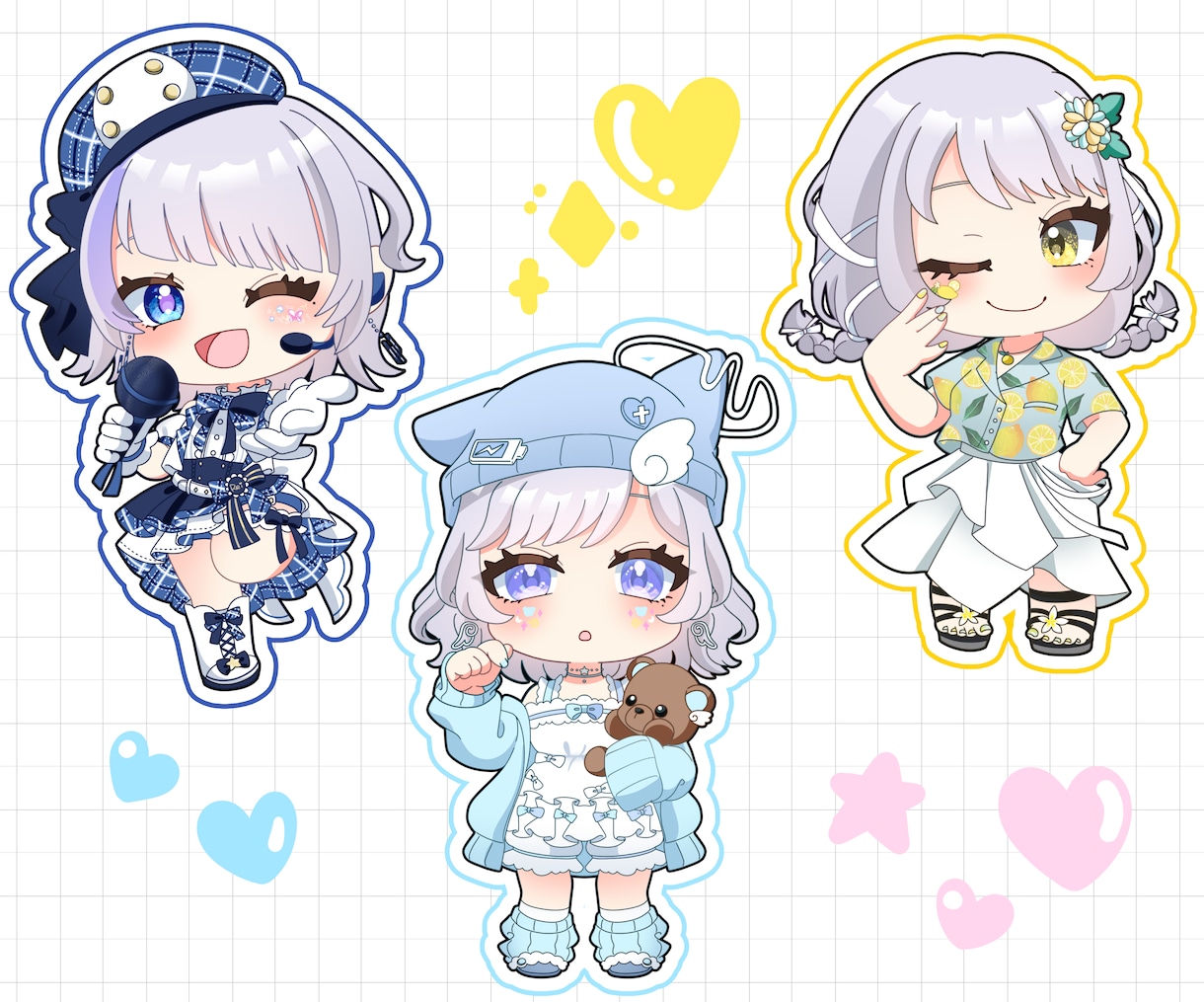 ファンにも届く可愛さ！ミニキャライラスト制作します 何度でも使える◎サムネやグッズにも イメージ2