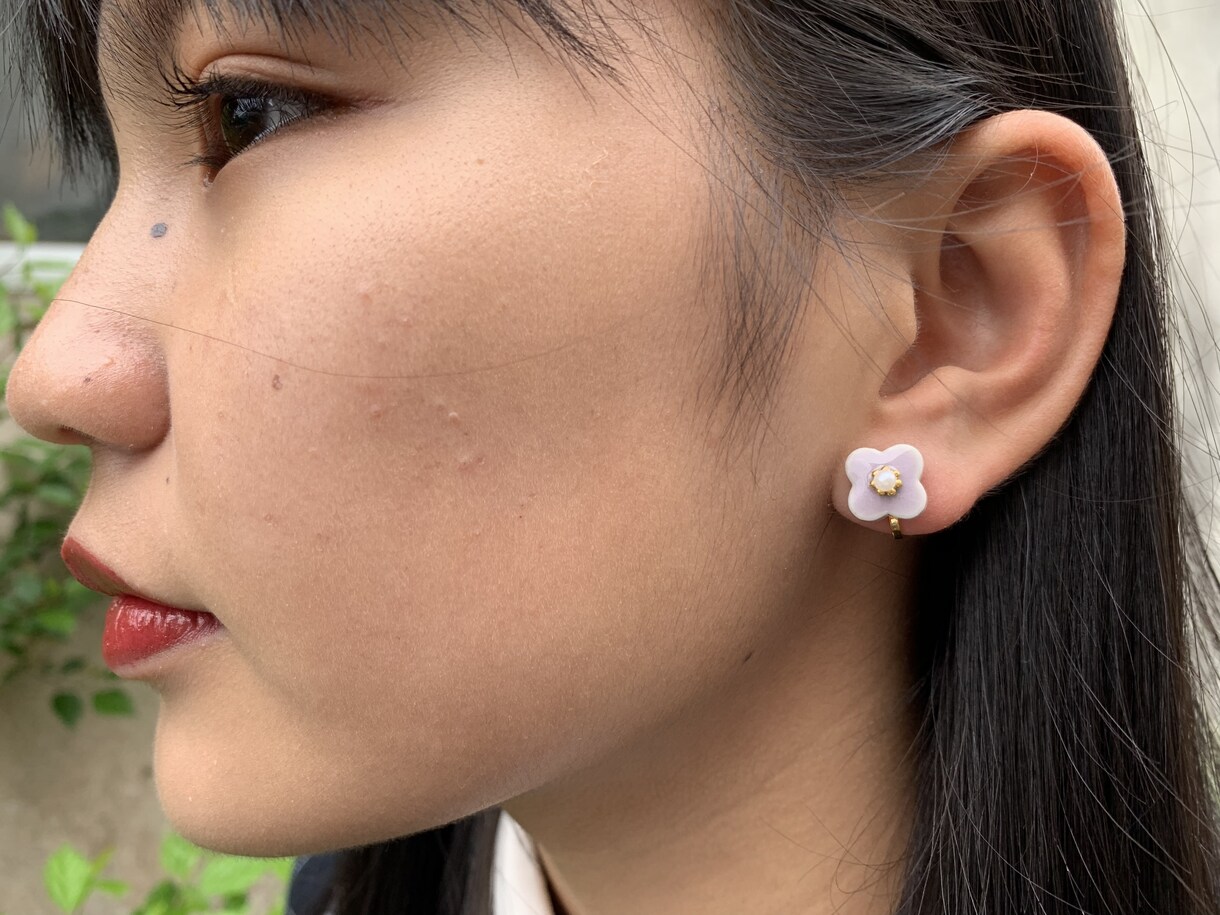 タイルを使ったピアス作ります アレルギー対応、チタン、樹脂、イヤリング！付けるを諦めない！ イメージ3