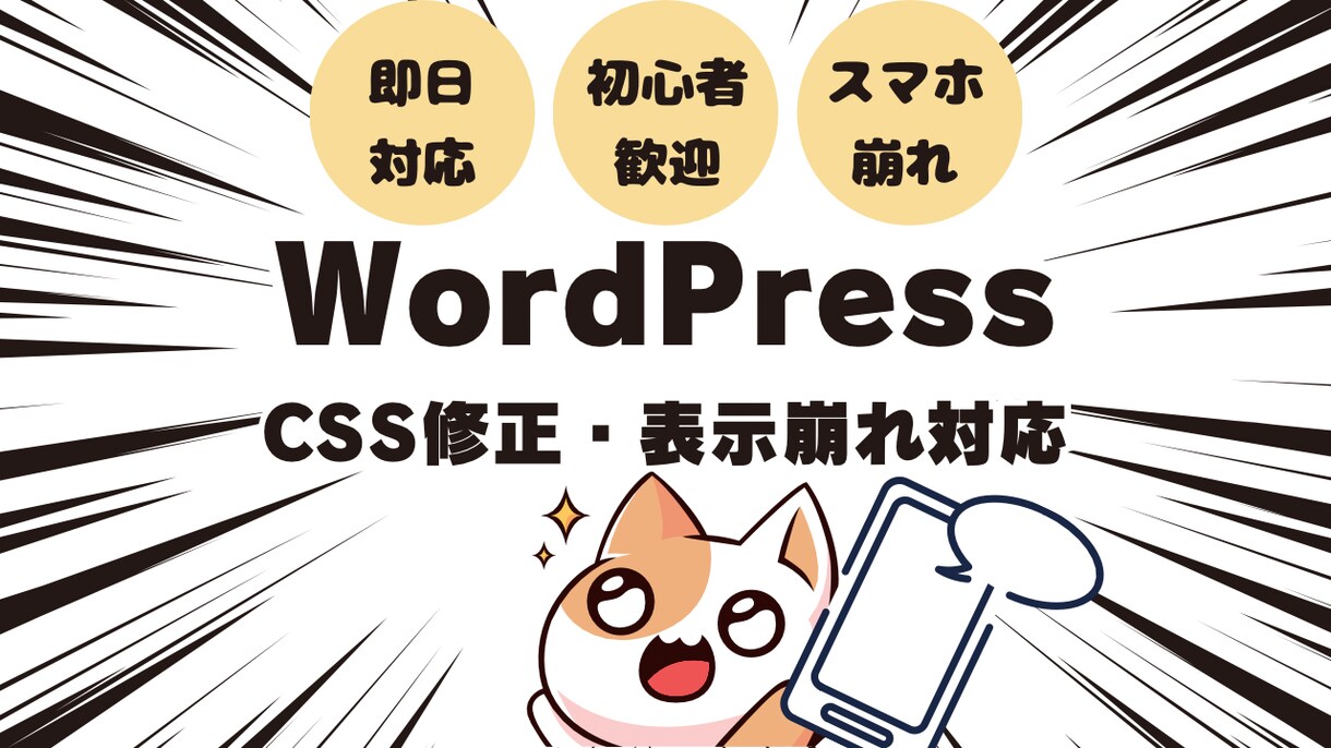 WPのCSS修正 | 表示崩れを解決します WordPressの表示崩れを1箇所から即日修正！ イメージ1