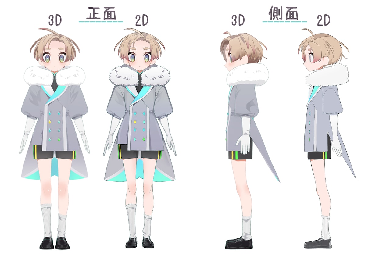 Vtuber様向け3Dモデル制作します セルフ受肉Vtuberがフルスクラッチで制作します！ イメージ3