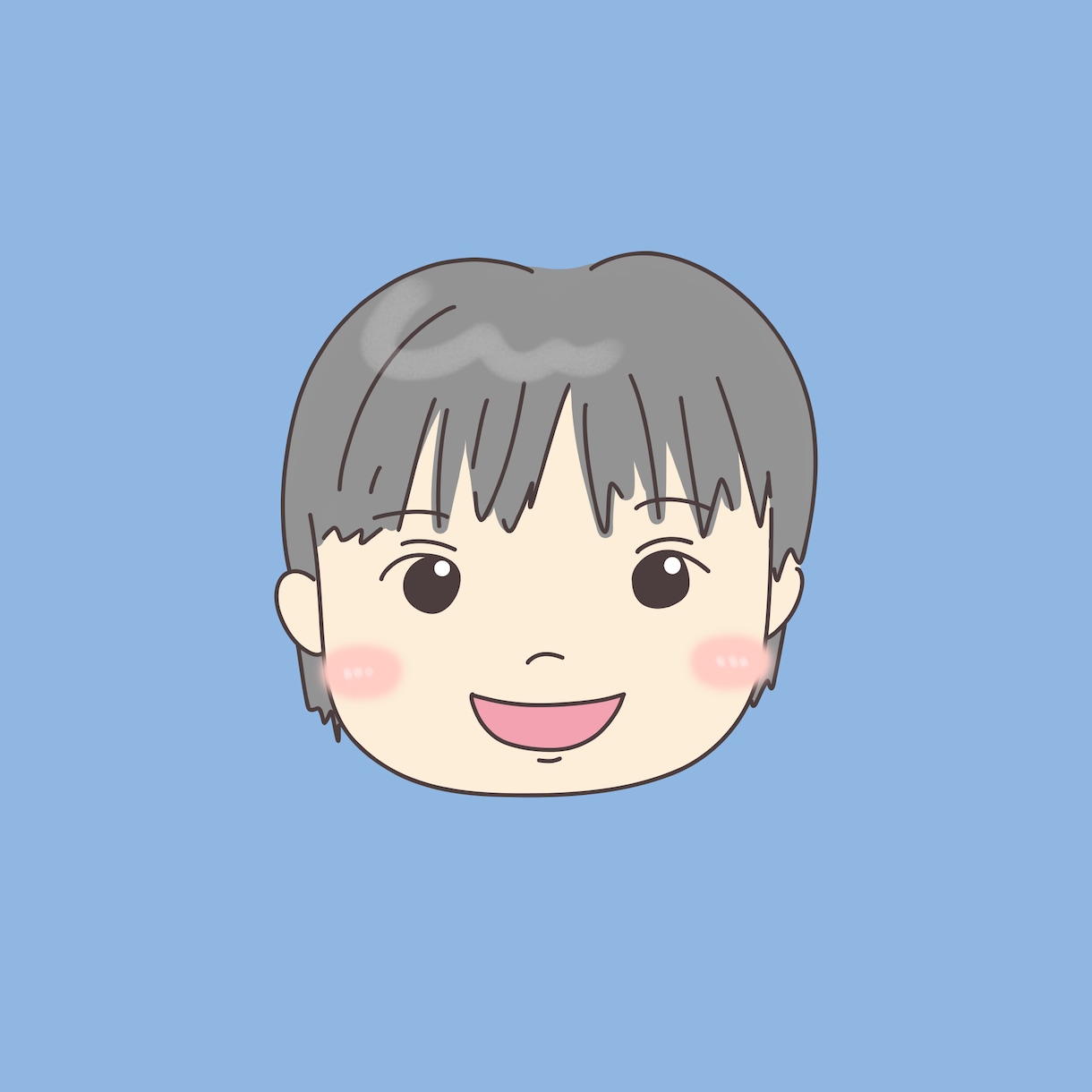 アニメ風のゆる可愛い似顔絵アイコン描きます YouTubeバナー実績あり/完全オリジナルのアイコン イメージ4