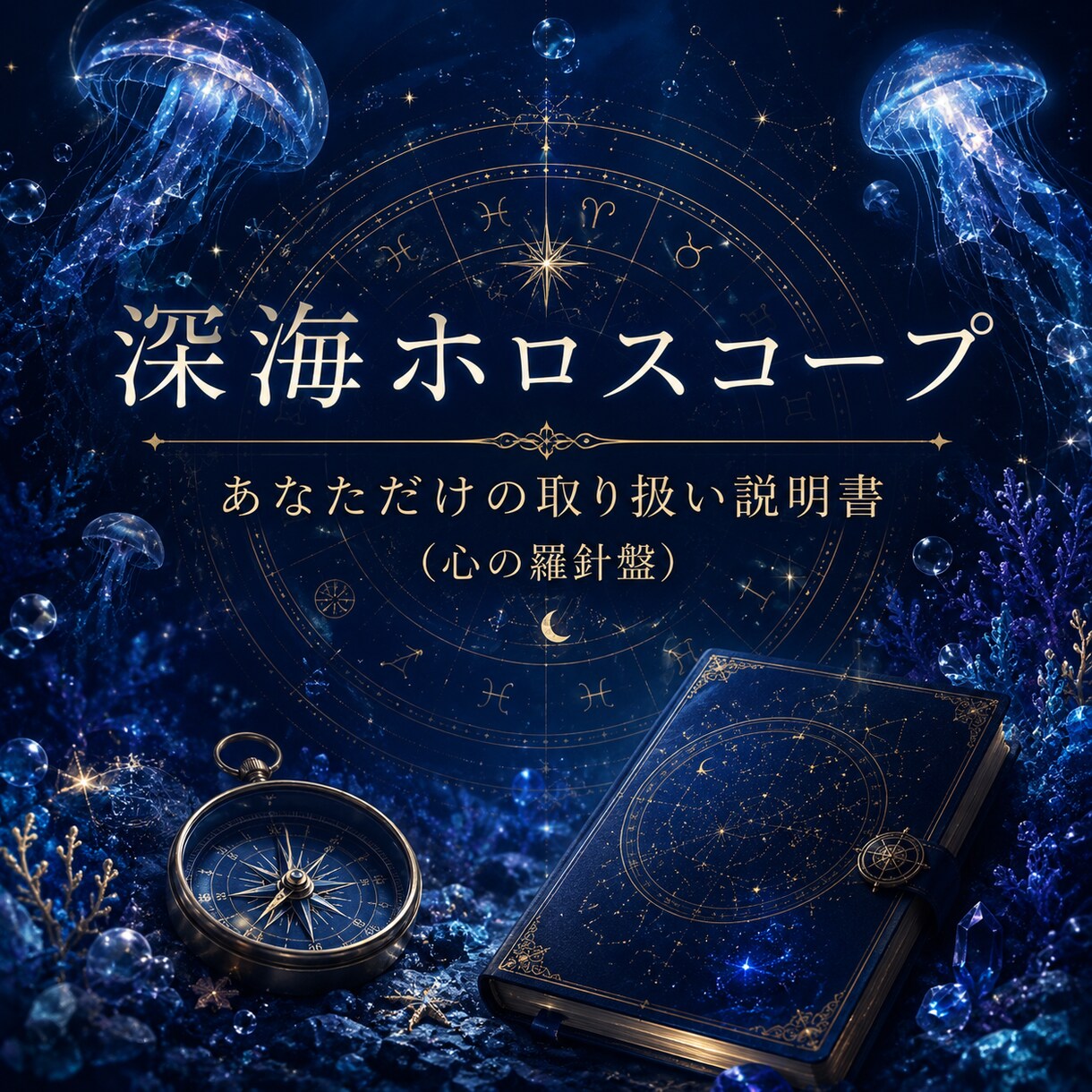 深海ホロスコープで✧あなたのトリセツ✧つくります 仕事、恋愛、結婚、何を手に入れたら私は幸せを感じるんだろう？ イメージ1