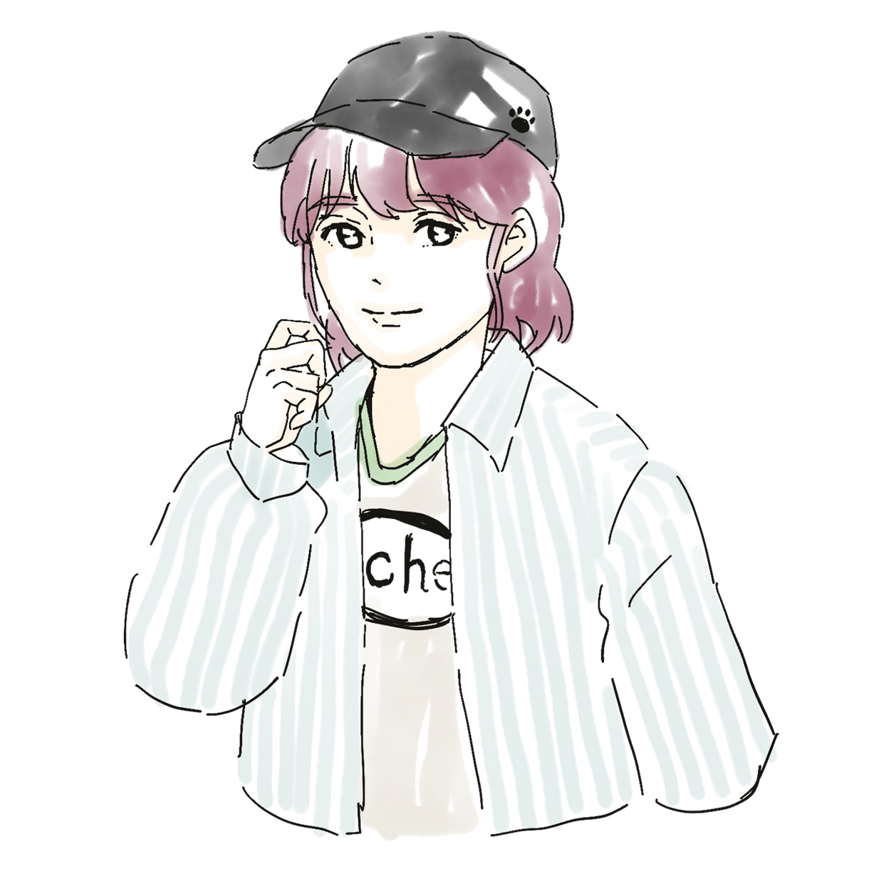 印象UP!おしゃれ系人物イラスト描きます ペン画＋水彩風 似顔絵OK インスタブログ動画に使える イメージ4