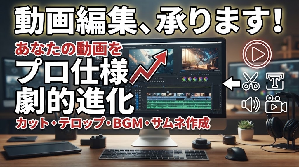 高いクォリティで縦動画・横動画の編集します 視聴者の目に止まってもらえるような動画を作ります！ イメージ1
