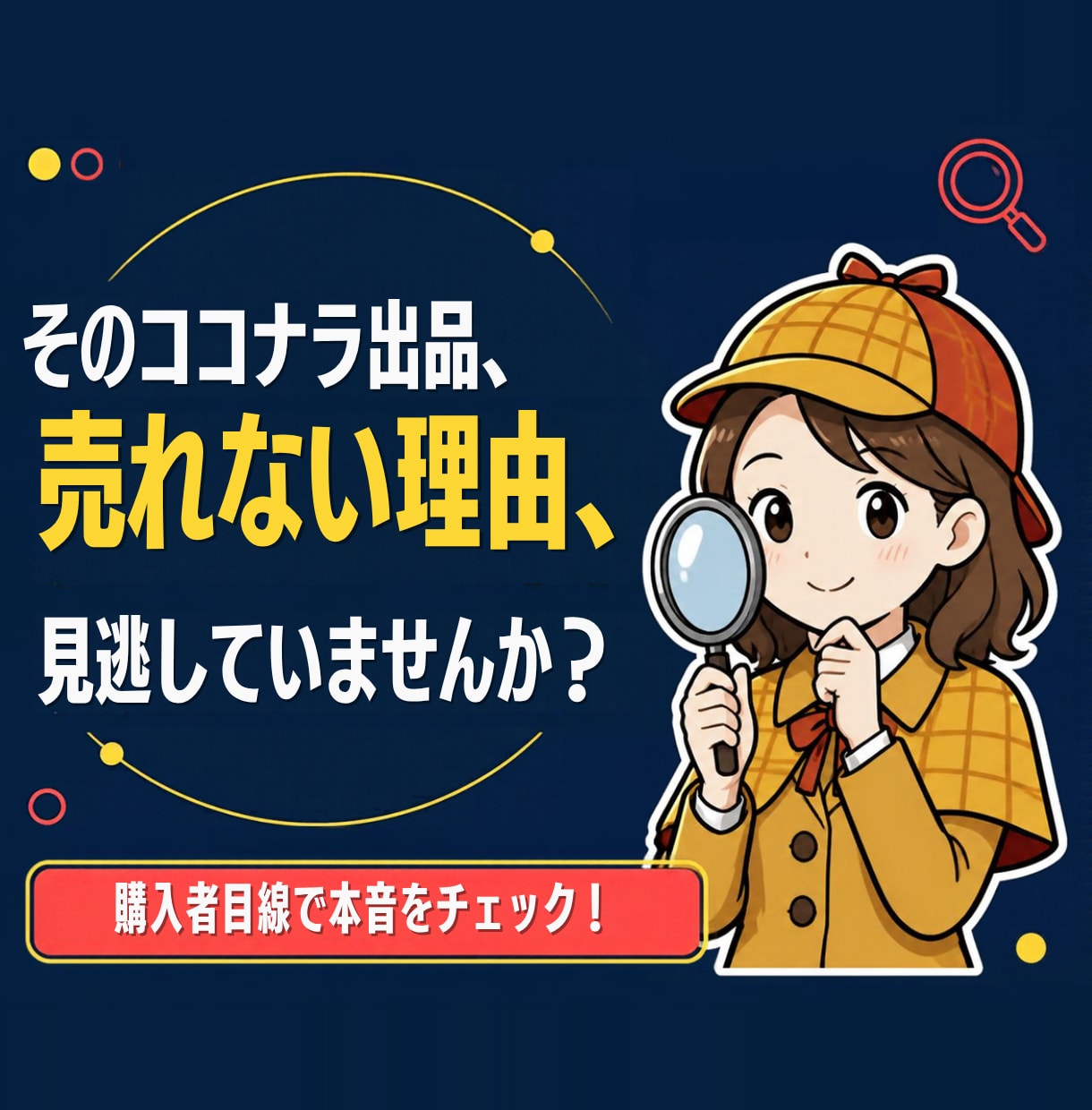 売れない理由と直し方を購入者目線で診断します そのココナラ出品、売れない理由を見逃していませんか？ イメージ1