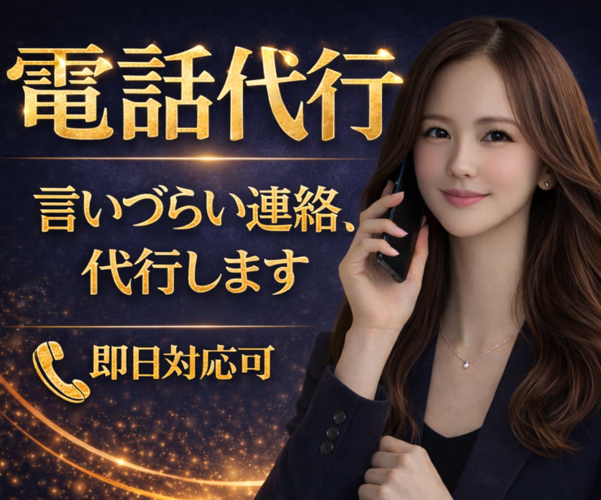 電話代行｜欠勤・退職・謝罪・クレーム対応します 即日対応｜電話対応のプロが丁寧に代行します イメージ1