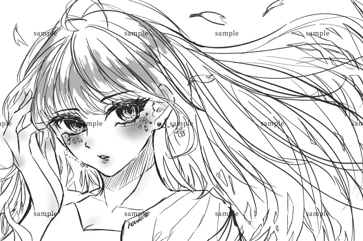 かわいい・綺麗な女の子、ショタを描きます 商用利用可能！オリキャラの1枚絵、ヘッダーなどイラスト イメージ7