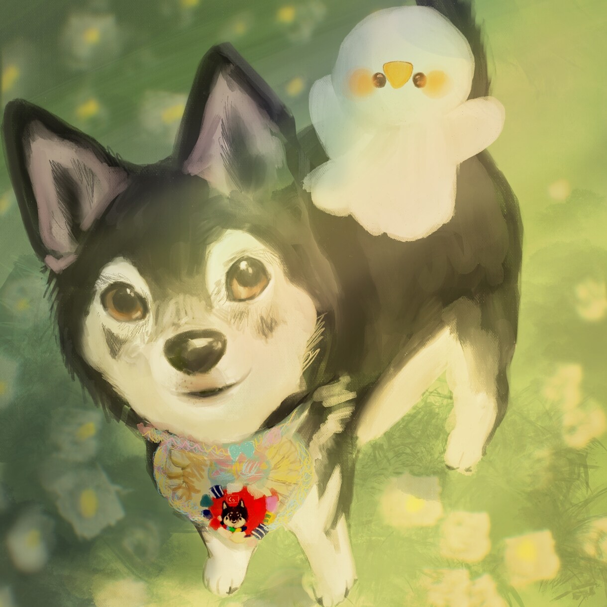 しあわせな雰囲気の愛犬・愛猫ちゃん描きます ふわふわな毛並みをかわいく再現！大事な家族の誕生日などに！ イメージ4