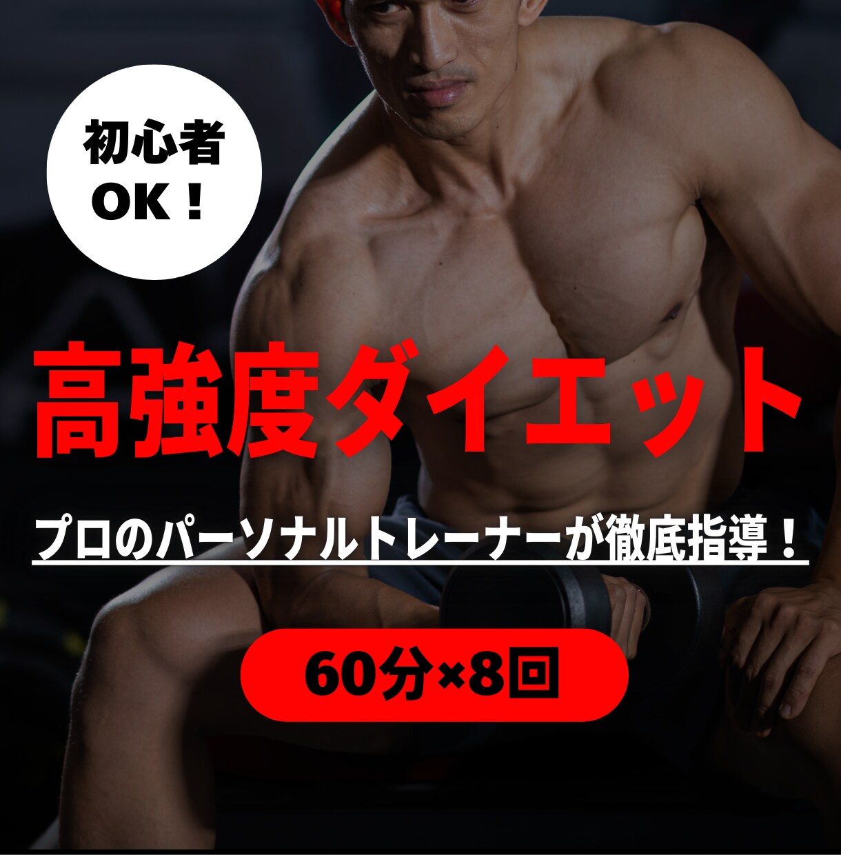 本気の方はこちら！高強度トレーニングで追い込みます 筋肉痛必至！運動生理学のプロによる効率的な筋力増強プログラム イメージ1