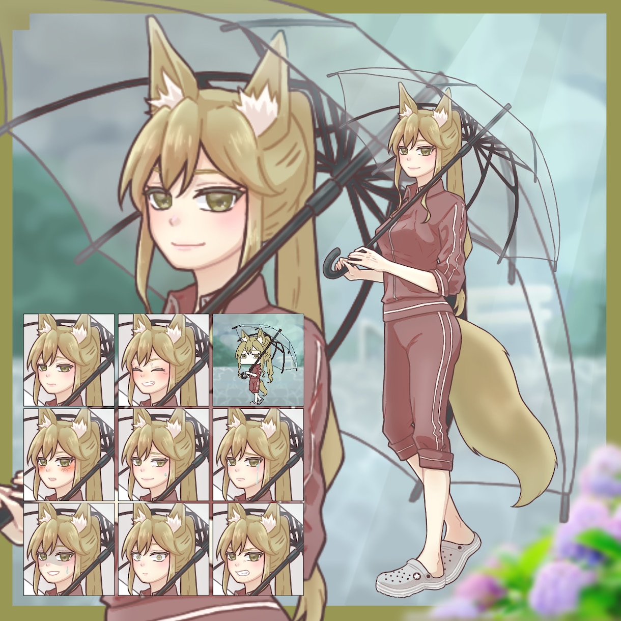 立ち絵(ドット絵＆表情差分(8個))制作いたします クリエイター必見！あなただけのキャラクター制作いたします！ イメージ1