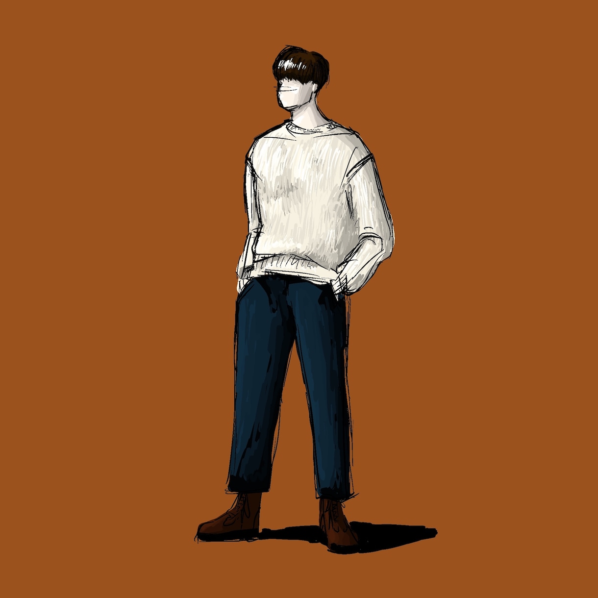 2枚可能！ラフ画・線画描きます 【著作権フリー】サムネやSNSアイコンに是非。 イメージ4