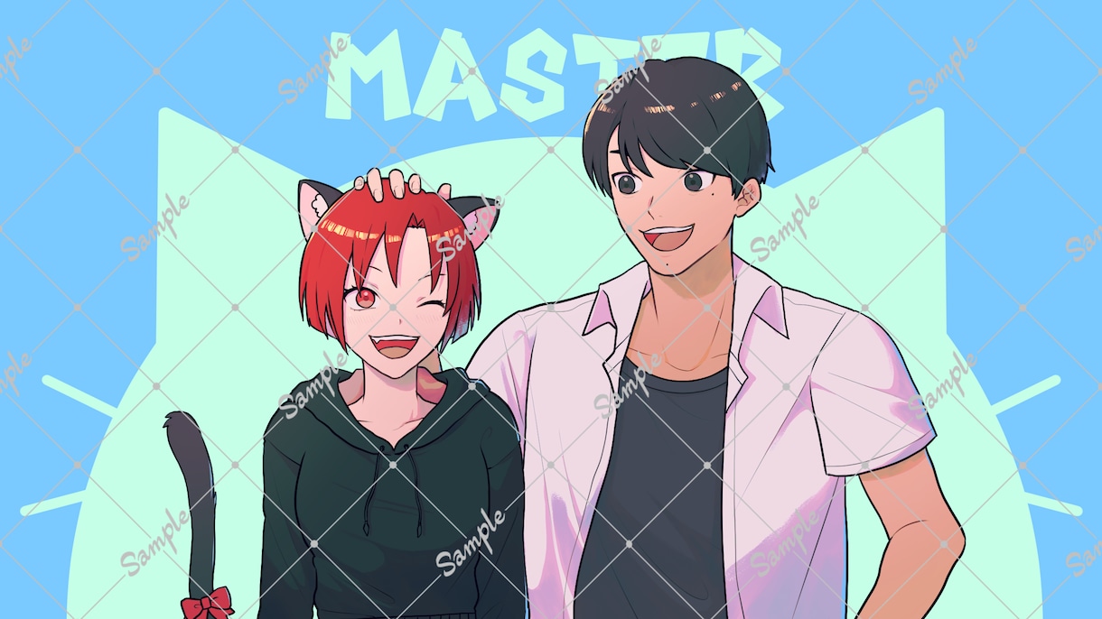 顔～全身立ち絵・動画等サムネイル描きます できる限りご要望に合わせたデザインで作成します イメージ10