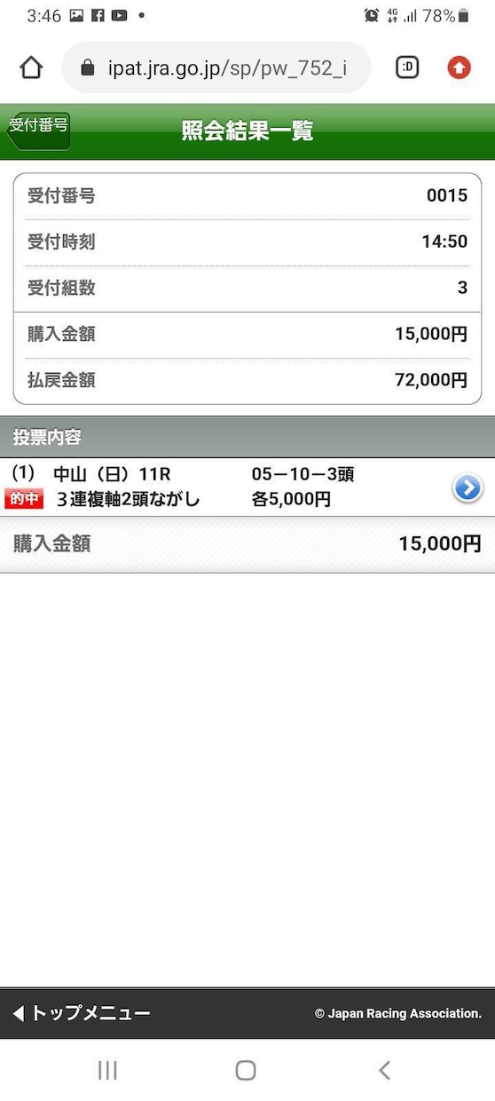 穴馬を絡めつつ予想します 小数点で賢く当てましょう。競馬は投資です！ イメージ3
