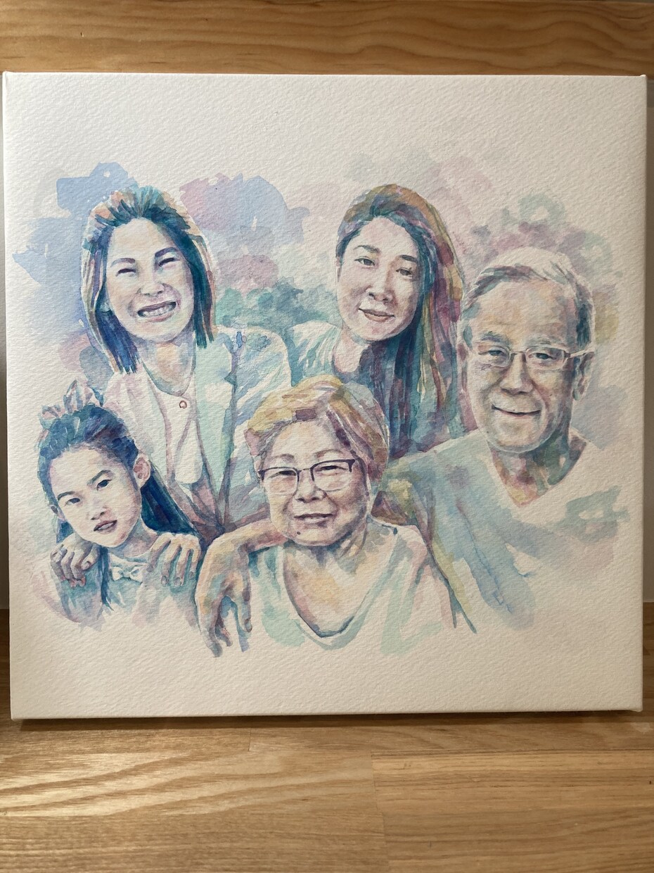 手描きで優しいタッチでリアルな似顔絵描きます 写真をお送り頂いて色鉛筆と水彩を使ってイラストを作成致します イメージ1