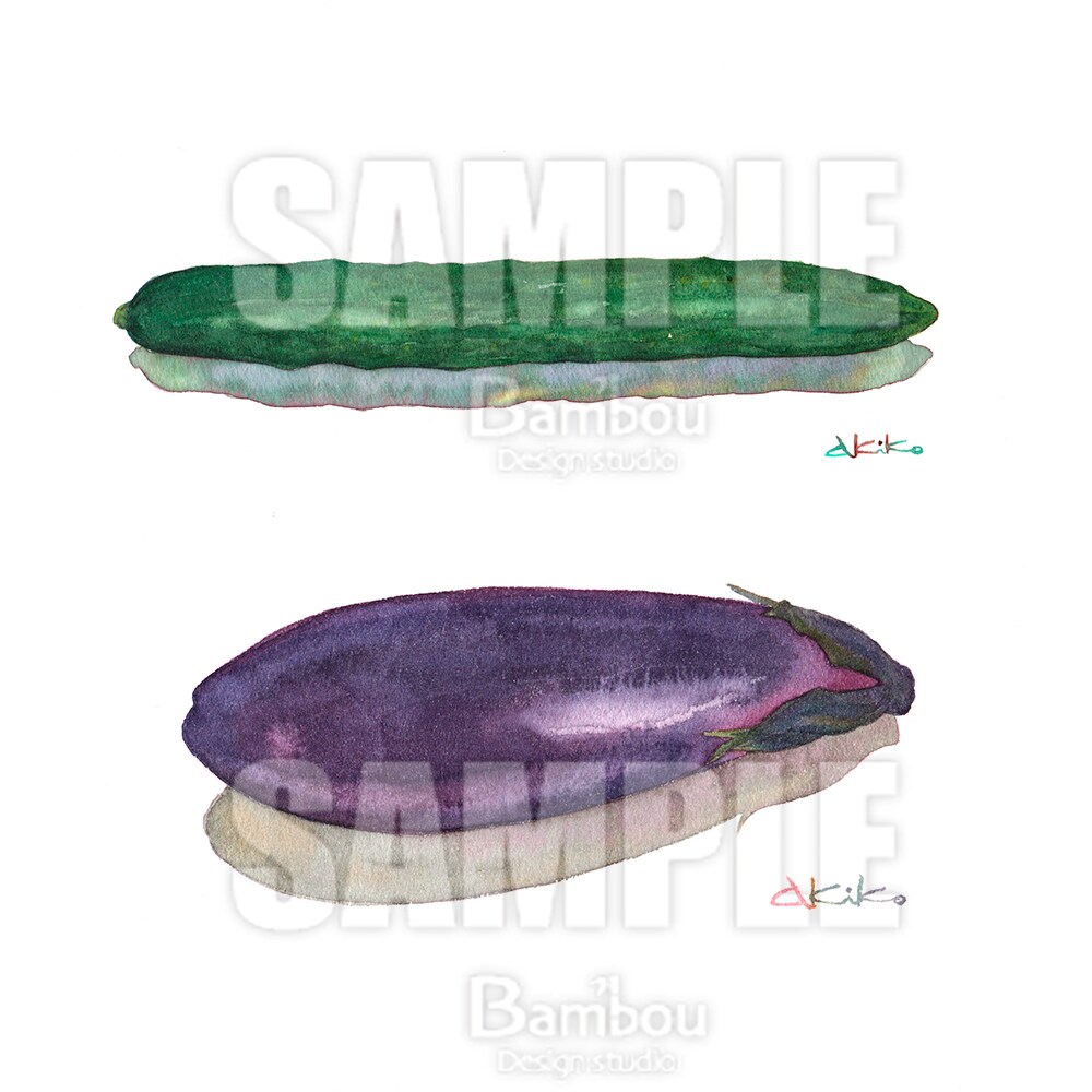 商用利用OK! 水彩【野菜・果物】イラスト描きます 挿絵に最適!季節の野菜や果物などを温かみのある水彩で描きます イメージ3