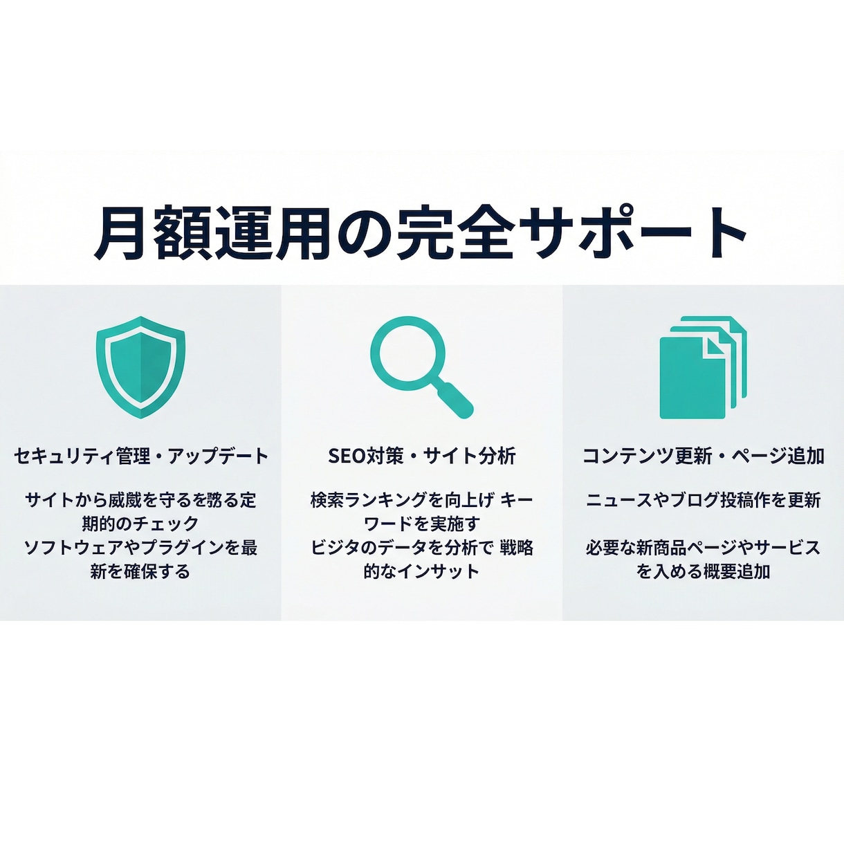 サイトの保守管理・運用をいたします HP制作後も安心！プロにお任せ！ イメージ2