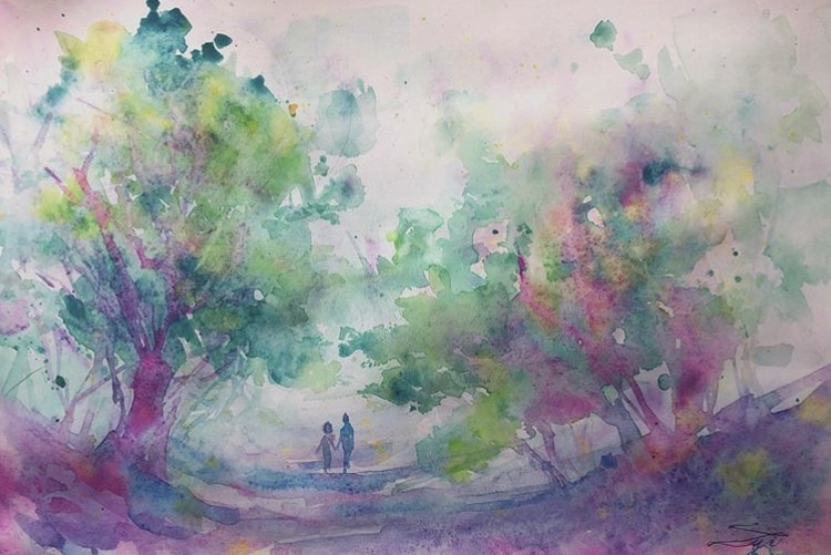 水彩画でイラストを描きます 忘れられない風景、大切な人へのプレゼントに水彩画を。 イメージ8