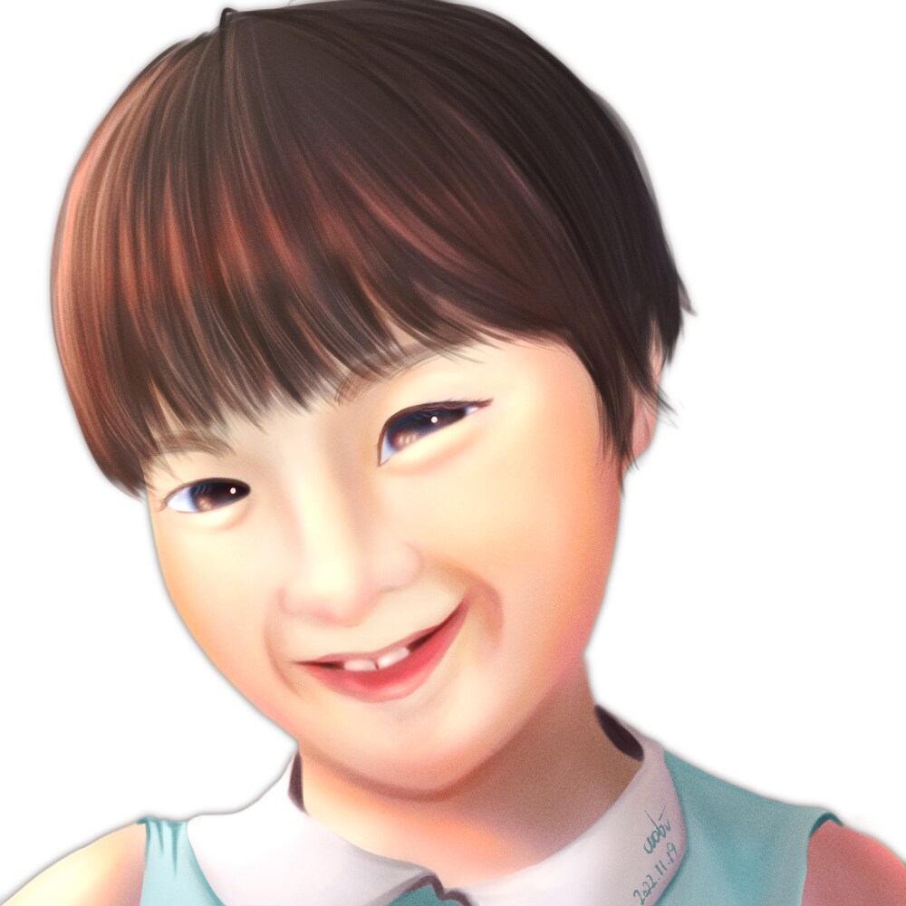ファンタジックであたたかい似顔絵で思い出を彩ります プレゼントに！年賀状に！似顔絵で印象に残るベストショットを！ イメージ6