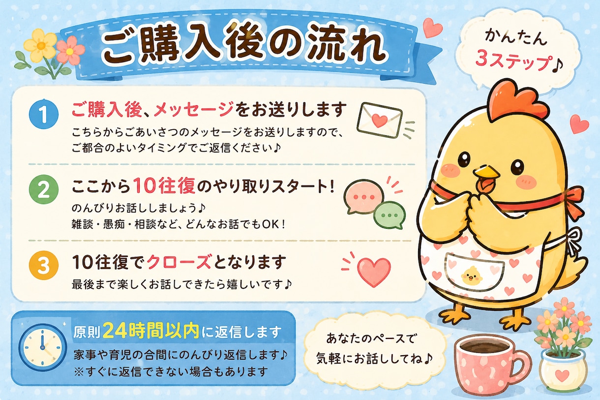 暇つぶし・雑談・愚痴聞き♪おばちゃんが聞きます 「なんとなく誰かと話したい」そんな時に気軽にどうぞ♪ イメージ4