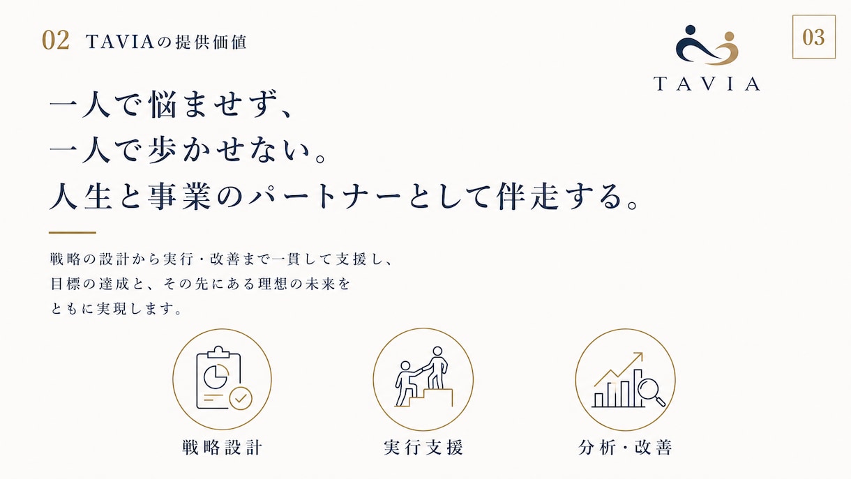 事業と集客の迷いを整理し売れる仕組みまで設計します 事業設計から集客導線まで専属パートナーとして丁寧に伴走します イメージ3