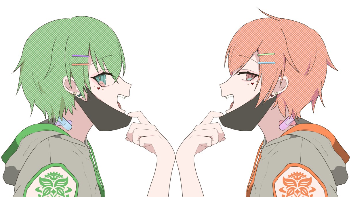 歌ってみた等のイラスト描きます キャラクターを残したまま絵柄や雰囲気寄せるのが得意です イメージ4