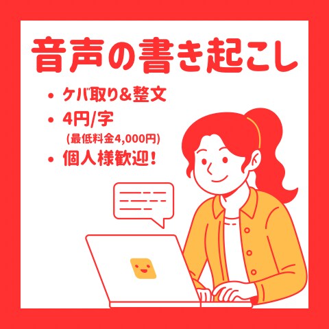 音声をテキストに書き起こし、整えます “あなたの言葉を、もっと伝わるかたちに” イメージ1