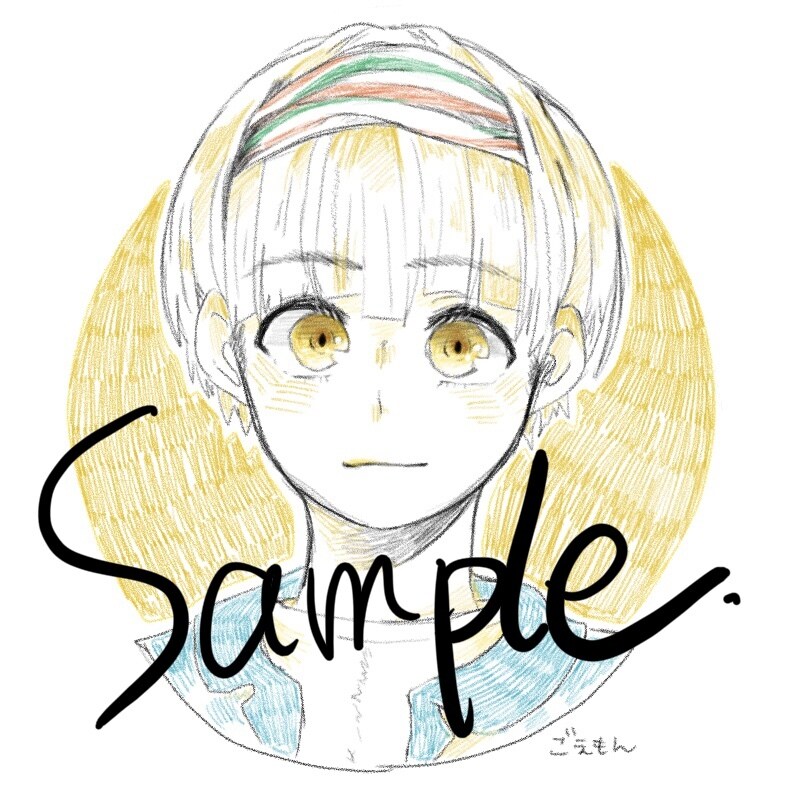 温かみのあるアイコンイラスト描きます 色鉛筆の優しい色味で印象的なアイコンヘッダーを描きます♪ イメージ3